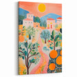Maximalist Landscape Wall Art with Bold Citrus and Mediterranean Vibes