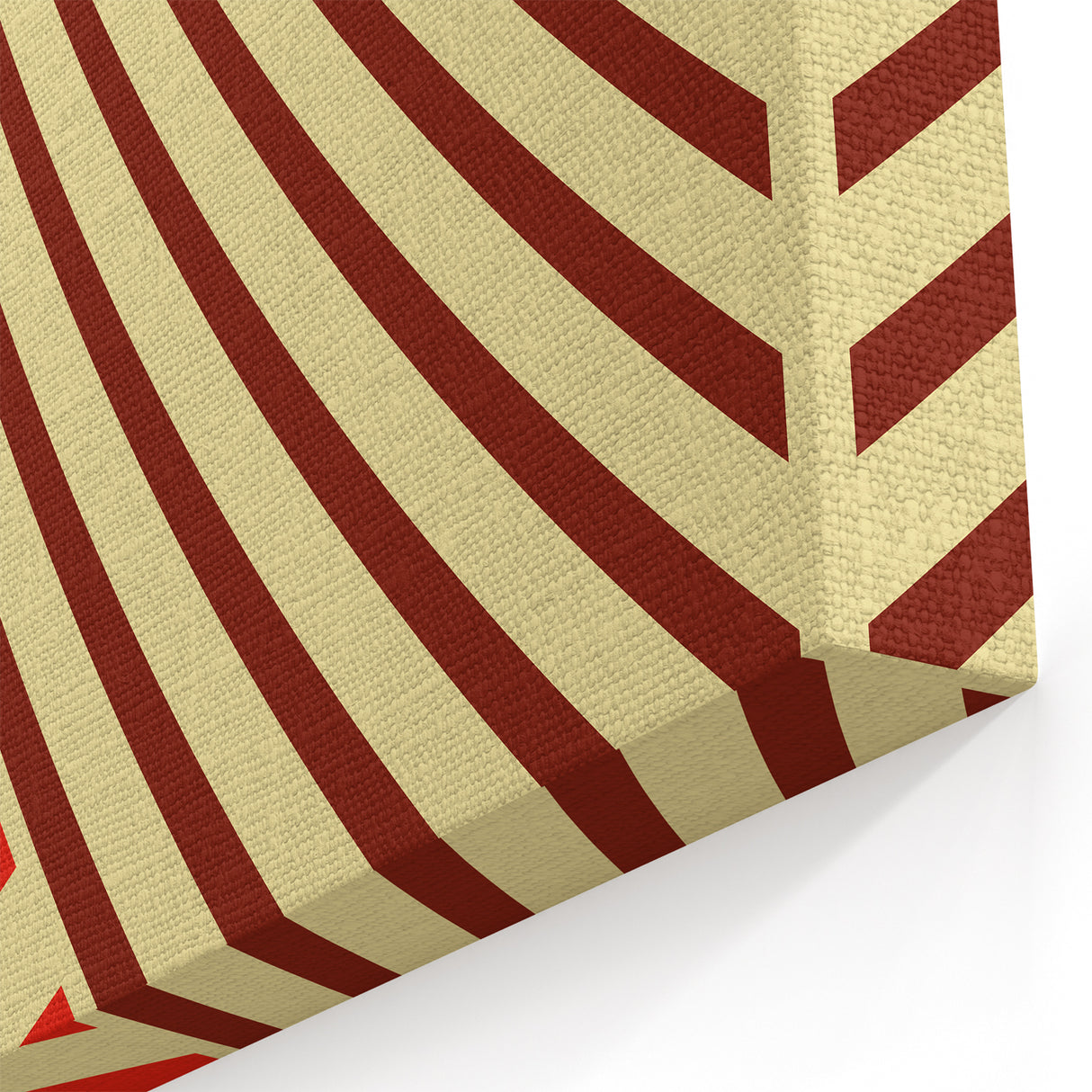 Bohemian Wall Art - Aesthetic Boho Decor Canvas with Eclectic Stripes