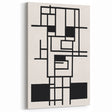 Bohemian Wall Art - Black & White Eclectic Boho Decor with Geometric Style