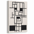 Bohemian Wall Art - Black & White Eclectic Boho Decor with Geometric Style