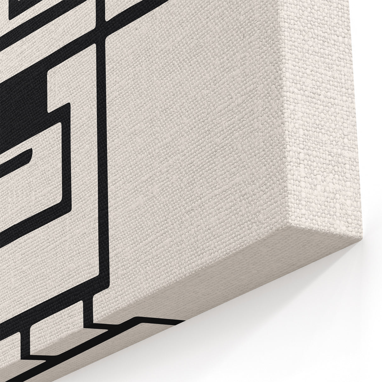Bohemian Wall Art - Black & White Eclectic Boho Decor with Geometric Style