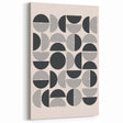 Bohemian Wall Art - Black & White Geometric Boho Decor Canvas