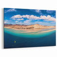 Canary Islands Beach Art - Panoramic Ocean and Desert Landscape Print