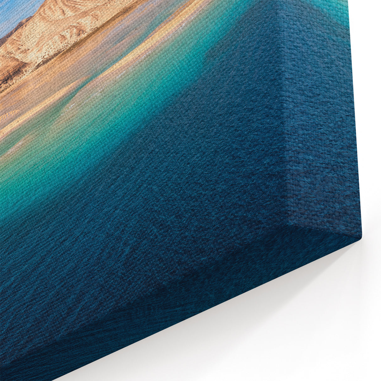 Canary Islands Beach Art - Panoramic Ocean and Desert Landscape Print