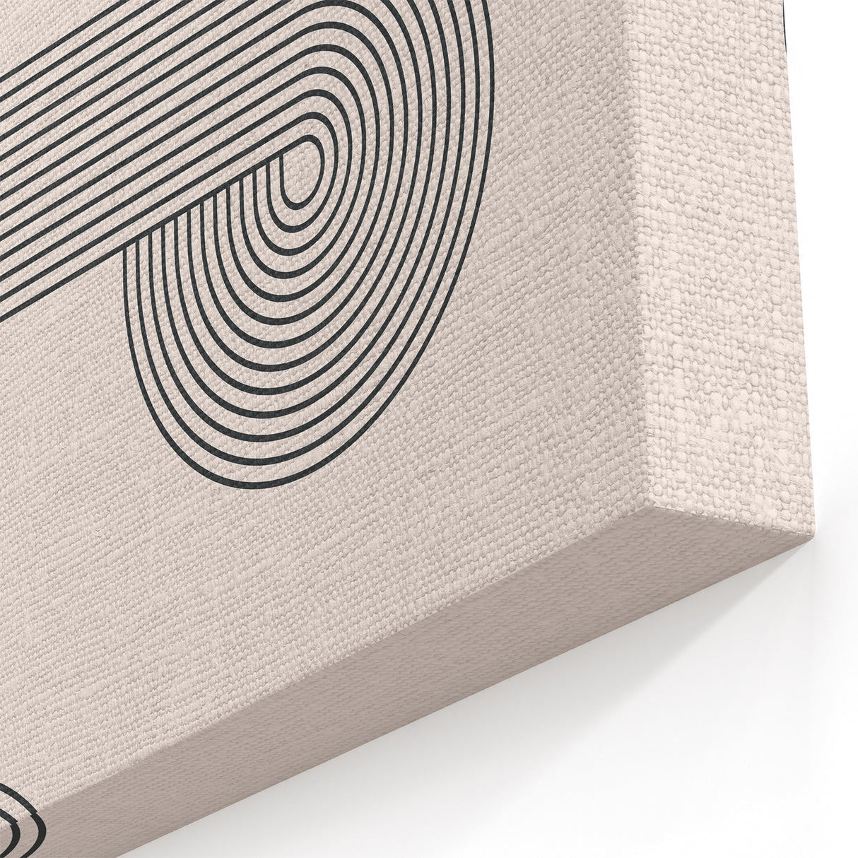Minimalist Bohemian Wall Art - Geometric Boho Decor Canvas with Abstract Circles