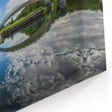 Charlotte NC Art – Scenic Bridge Reflection in Nature Wall Art