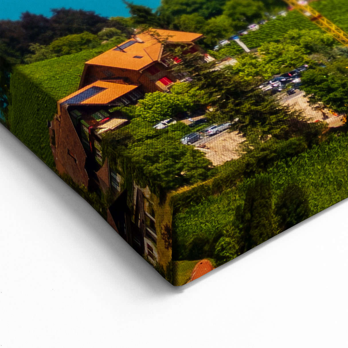 Geneva Landscape Art - Lakeside Town with Mountain View Photography Prints