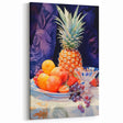 Maximalist Still Life Wall Art with Bold Pineapple and Vibrant Fruit Display