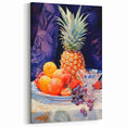 Maximalist Still Life Wall Art with Bold Pineapple and Vibrant Fruit Display