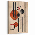 Abstract Bohemian Wall Art - Geometric Boho Decor Canvas with Earthy Hues