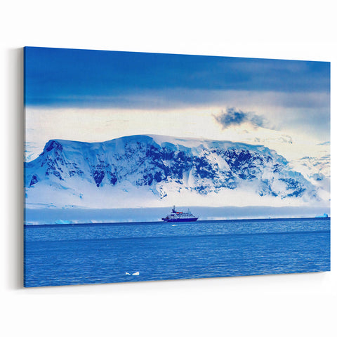 Charlotte Skyline Prints - Icy Blue Mountain Views North Carolina Art