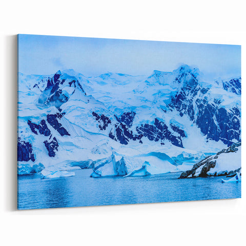 Charlotte Skyline Prints - Majestic Snowy Mountains North Carolina Art