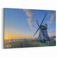 Serene Windmill at Sunset North Carolina Art - Charlotte Skyline Prints