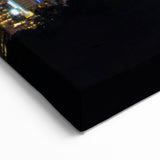 Charlotte NC Art - Majestic Nighttime Skyline with Moonlit Charlotte Decor