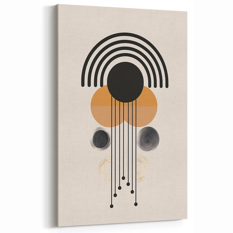 Modern Bohemian Wall Art | Eclectic Boho Decor Canvas for Urban Spaces