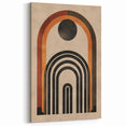 Retro Bohemian Wall Art | Geometric Boho Decor Canvas for Chic Interiors
