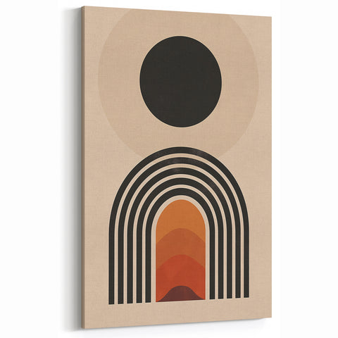 Modern Bohemian Wall Art | Geometric Boho Decor Canvas for Vibrant Spaces