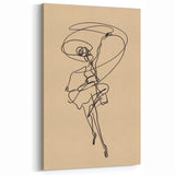 Bohemian Wall Art | Dynamic Dancer Line Drawing | Minimalist Art Print