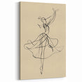 Bohemian Wall Art | Flowing Dancer Line Drawing | Elegant Minimalist Print