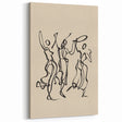 Bohemian Wall Art | Dancing Figures Line Drawing | Minimalist Art Print