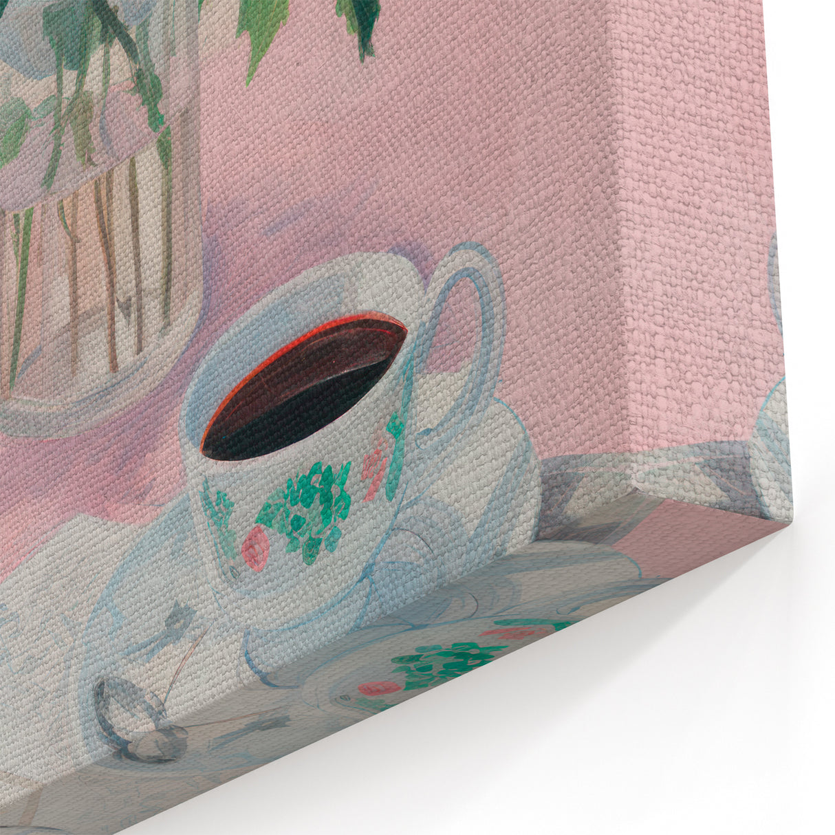 Maximalist Wall Art - Bold Floral Breakfast Scene Decor for Vibrant Spaces