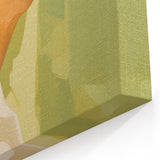 Maximalist Wall Art - Bold Portrait with Warm Tones and Expressive Style