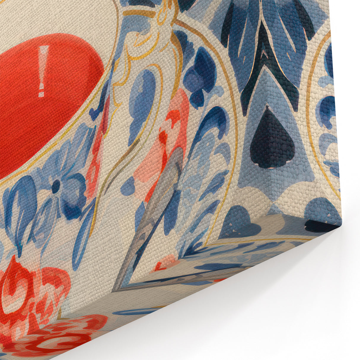 Maximalist Wall Art - Eclectic Bold Decor with Vibrant Tea Cup Design