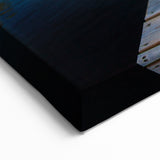 Sweden Canvas Prints - Tranquil Lakeside with Wooden Dock and Blue Sky