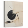Minimalist Wall Art – Modern Abstract Black and White Circle Artwork