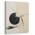 Minimalist Wall Art – Modern Abstract Black and White Circle Artwork