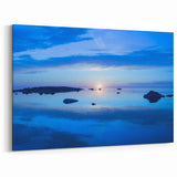 Swedish Landscape Art - Peaceful Sunset Over Calm Waters