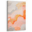 Maximalist Wall Art - Abstract Textured Design with Warm Peach Tones