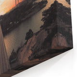 Sweden Wall Art - Sunset Over Scenic Swedish Bridge Nordic Landscape Art