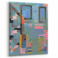 Electric Wall Art - Abstract Geometric Painting - Modern Electric Decor