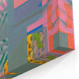 Electric Wall Art - Abstract Geometric Painting - Modern Electric Decor