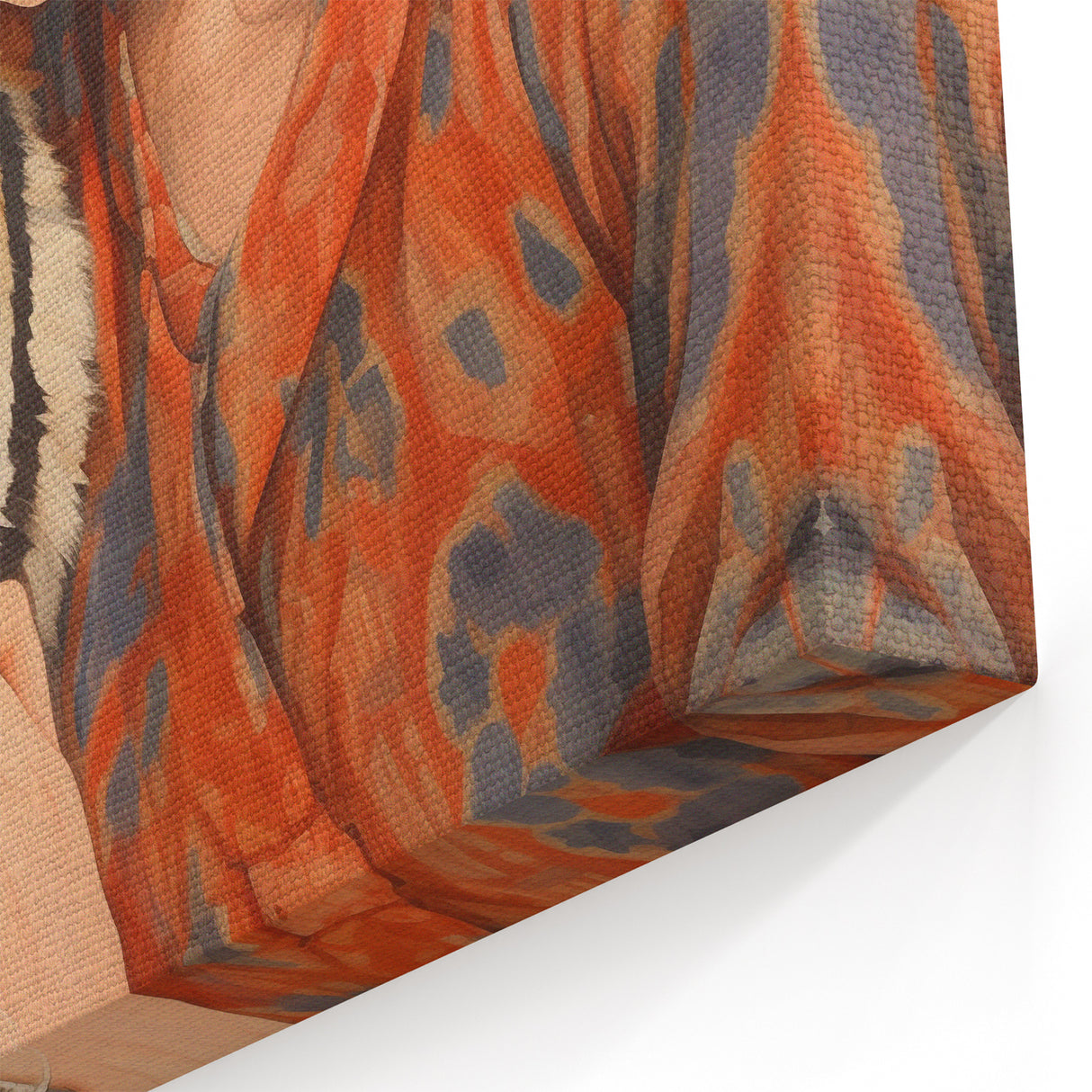 Electric Wall Art - Bold Portrait with Tiger Painting - Modern Decor