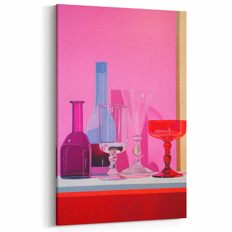 Maximalist Wall Art – Bold Glassware Decor with Vibrant Colors for Style