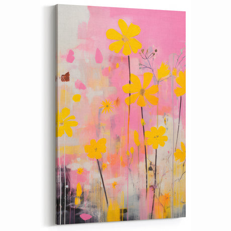 Maximalist Wall Art – Vibrant Floral Design for Bold and Eclectic Decor