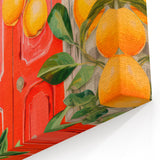 Maximalist Wall Art – Eclectic Doorway with Citrus Decor for Bold Style