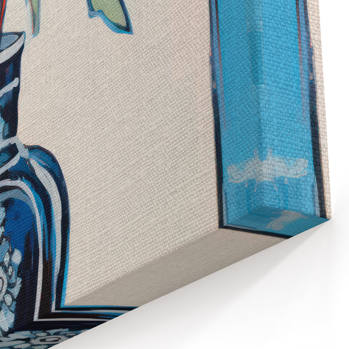 Maximalist Wall Art – Eclectic Floral Still Life with Bold Colors