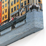 Swedish Landscape Art - Colorful Old Town Stockholm Nordic Scenery Print
