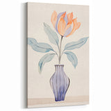 Maximalist Wall Art – Minimal Floral Vase Design for Elegant Home Decor