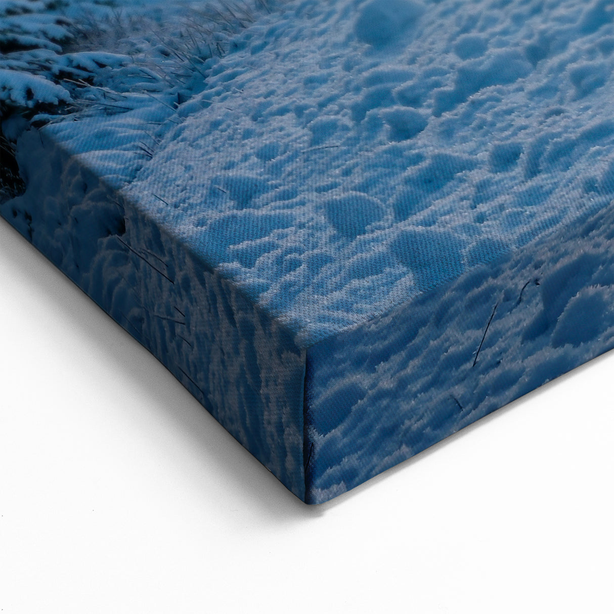 Nordic Scenery Art - Snowy Swedish Road at Sunset Winter Landscape Print