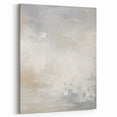 Minimalist Abstract Wall Art – Soft White and Beige Brushstrokes Design