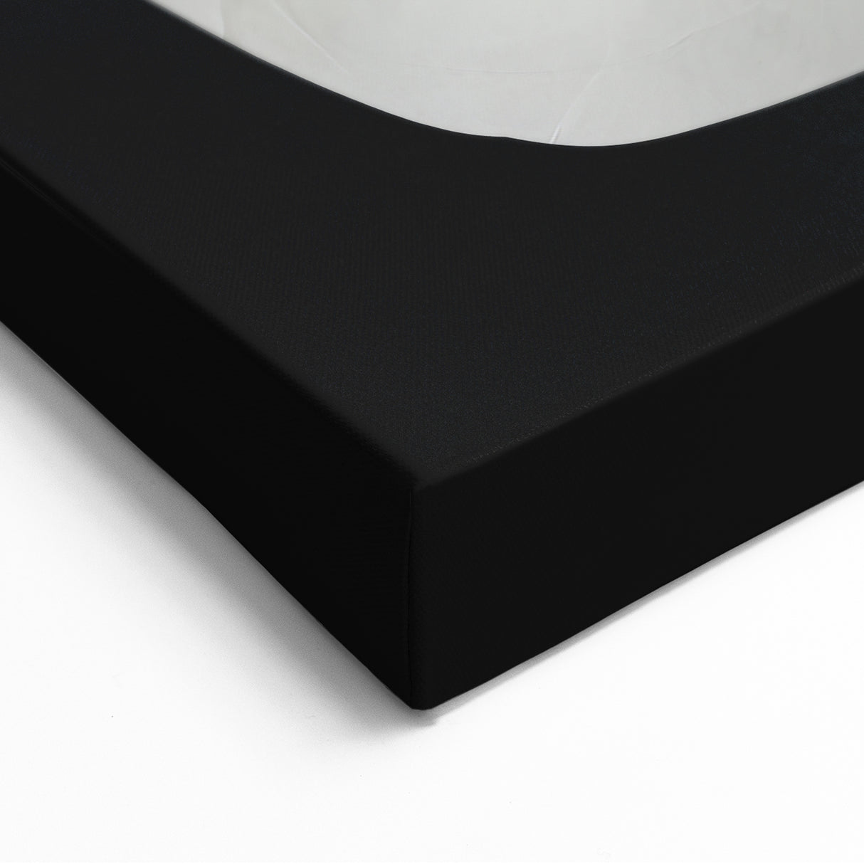 Minimalist Abstract Wall Art – White Organic Shape on Black Background