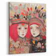 Electric Wall Art – Vibrant Abstract Faces Modern Electric Art Canvas
