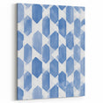 Electric Wall Art – Geometric Blue Pattern Modern Electric Decor Canvas
