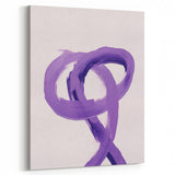 Electric Wall Art – Bold Purple Brushstroke Modern Electric Art Canvas