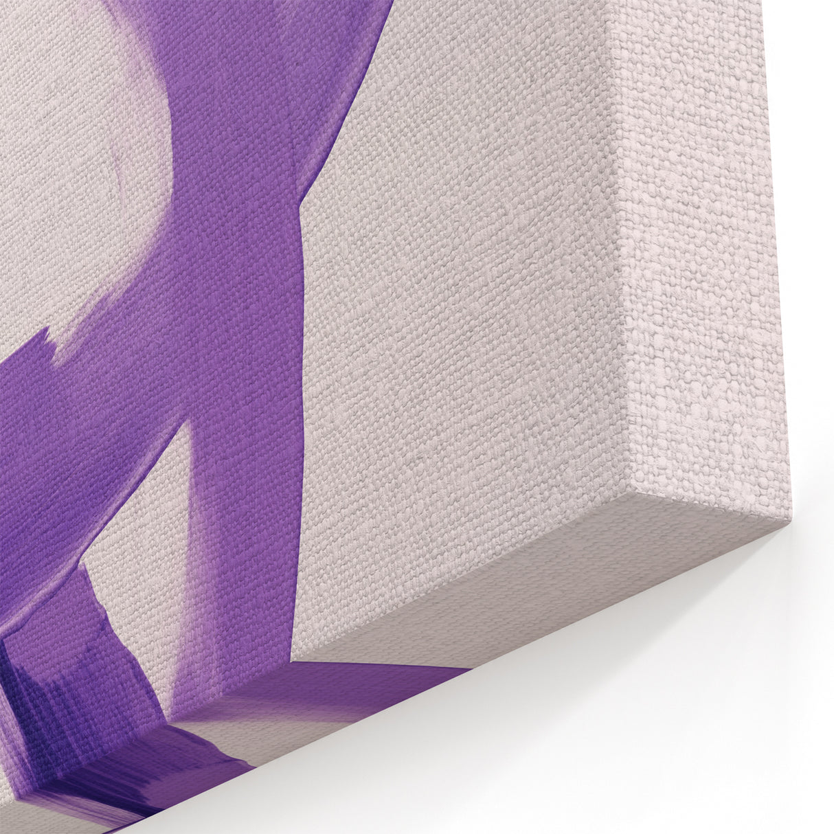 Electric Wall Art – Bold Purple Brushstroke Modern Electric Art Canvas