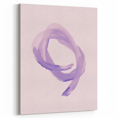Electric Wall Art – Soft Lavender Brushstroke Modern Electric Decor Art